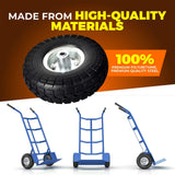 AR-PRO 10" Solid Tire and Wheel, Flat Free 4.10/3.50-4 Tire, 2-Pack