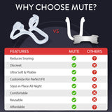 Rhinomed Mute Nasal Dilator for Snore Reduction - Anti-Snoring Aid Solution - Improve Airflow - Comfortable Nose Vents, Breathing Aids for Better Sleep - (Size Large, 3-Pk)