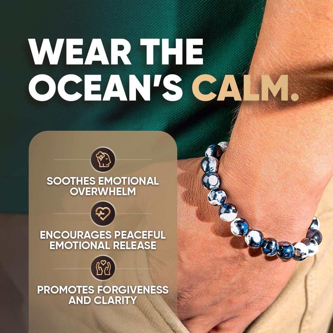 Conscious Items Exotic Orca Agate Deep Healing Bracelet for Women & Men