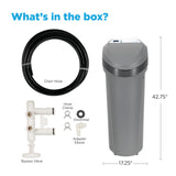 EcoPure EPS110 Whole House Water Softener for Small Households – AutoSense AI Technology, High-Efficiency Salt Usage, Compact Space-Saving Design