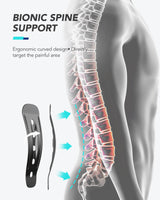 Back Brace with Lightweight Carbon Fiber Splints, Breathable Air Mesh, Ergonomic Curved Spine Support, Back Brace for Men Lower Back Pain Relief, Posture, Heavy Lifting, Sciatica, Back Support Brace