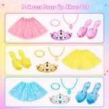 Meland Princess Dress Up for Girls - Princess Toy Gift for Toddler Kids Girl Age 3,4,5,6 Year Old for Birthday Christmas Halloween