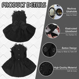 Kuoser Dog Dress, Cute Dog Dresses for Large Dogs Girl Elegant Puppy Tutu with Bow-Knot, Doggie Princess Costume Pet Outfit for Birthday Party Christmas Halloween Wedding, Black XL