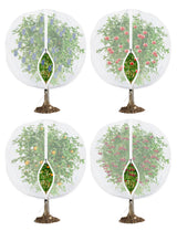 Fruit Tree Netting for Cicadas - with Zipper 4Pcs 5 x 4FT Garden Bird Netting for Blueberry Bushes with Drawstring,Insect Plant Protection Mesh Net Bags for Tomato,Cicada,Animals (4, 4 x 5 FT)
