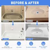 DWIL Tile Paint, Tub and Tile Refinishing Kit with Tools, Water-based Bathtub Paint - Low Odor, Easy to Use, 25-30sq.ft, 16.5oz, Semi-Gloss White