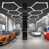 LZHOME Hexagon 5000K LED Garage Lights: 25 Pack Updated 1.31-inch Wider Size,26300LM Super Bright Hex Lighting Ceiling LED Shop Light for Garage, Car Detailing, Workshop, Warehouse, Gym, Basement