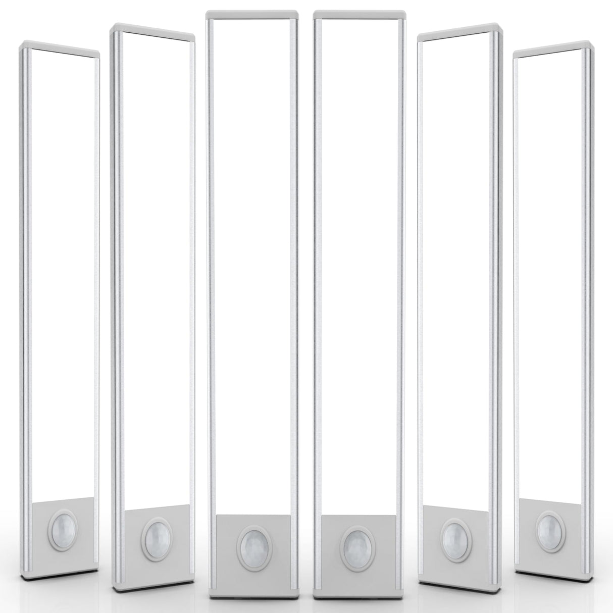 6 Pack Under Cabinet Lights Wireless, 68 LED Motion Sensor Light Indoor Rechargeable Magnetic Closet Lights Battery Operated, Under Counter Lights for Kitchen, Wardrobe, Hallway, Stairs