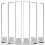 6 Pack Under Cabinet Lights Wireless, 68 LED Motion Sensor Light Indoor Rechargeable Magnetic Closet Lights Battery Operated, Under Counter Lights for Kitchen, Wardrobe, Hallway, Stairs