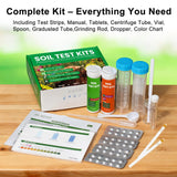AKSBTEC Soil Test Kit 4-in-1 for Lawns & Gardens – 40 Tests (pH, Nitrogen, Phosphorus, Potassium) – Easy Soil Testing Kit for Vegetable Garden, Lawn & Plants