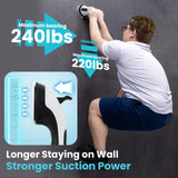 TAILI Shower Handles for Elderly Suction, 2 Pack 12 Inch Shower Grab Bars for Seniors, Grab Bars for Bathtubs and Showers, No Drilling Removable Safety Shower Grip, Black