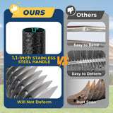 Rake, 70" Heavy Duty Metal Dethatcher Rake with 15" Wide Double-Edged Sharp Tines Thatch Rakes for Lawns,Mulch Dead Grass Removal, Loosening Soil,Lawn Care, Dethatching,Yard,Garden