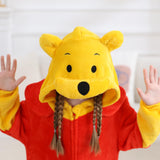 QSTYLE Unisex Children Bear Onesie, Halloween Costume Christmas Pajamas For Girls and Boys 10-11Y Yellow