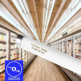 Konideke 25 Pack F32T8/841 Fluorescent Tube 48 Inch, T8 Fluorescent Light Bulb 4 Foot 32 Watt 4100K Cool White 2600 Lumens G13 Base