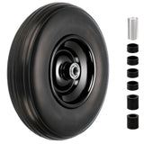 4.00-6 Flat Free Tire and Wheel, 13" Solid Wheelbarrow Tires, Adapter Kit