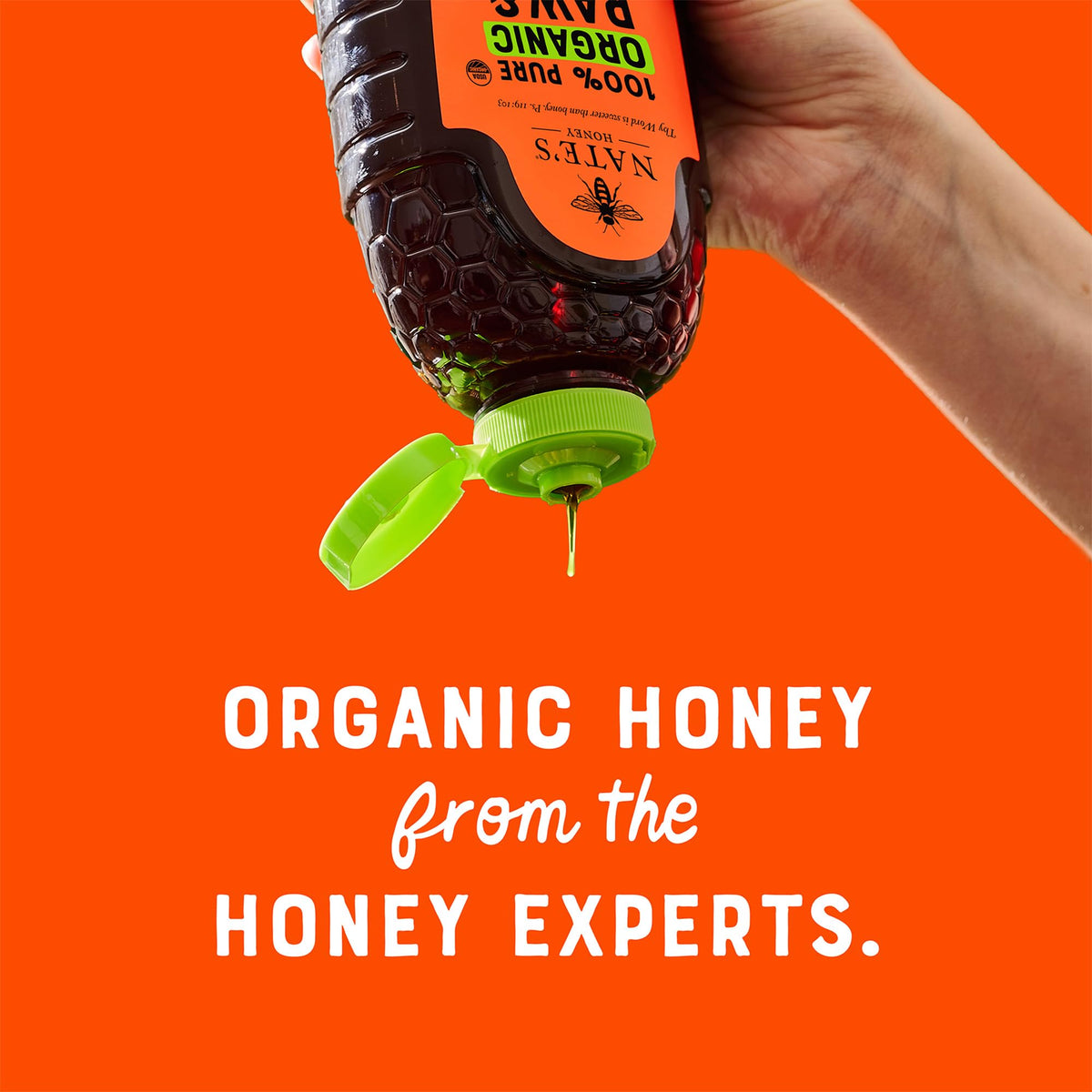 Nate's Organic Honey - 32oz. Squeeze Bottle