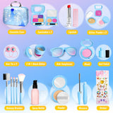 INNOCHEER Pretend Makeup for Toddlers, Fake Play Makeup for Little Girls, Frozen Toy Makeup Set for Girls, Birthday Christmas Princess Gifts Toddler Girl Toys Age 3 4 5 6 7 8 (Not Real Makeup)