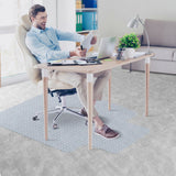 SUPER DEAL Upgraded 48" X 36" Transparent Office Mat Chair Mat, Heavy Duty Carpets with Lip for Hardwood Floor, Rug Carpet Floor Computer Desk Low and Medium Pile Carpets
