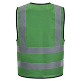 personalise Custom Green xl High Visibility reflective Safety Vest Logo