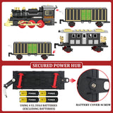 Train Set Train Toys for Boys with Smokes, Lights and Sound (ON/Off), Train Set Under Christmas Tree, Toddler Model Trains for 3 4 5 6 7 8+ Years Old Kids Gifts