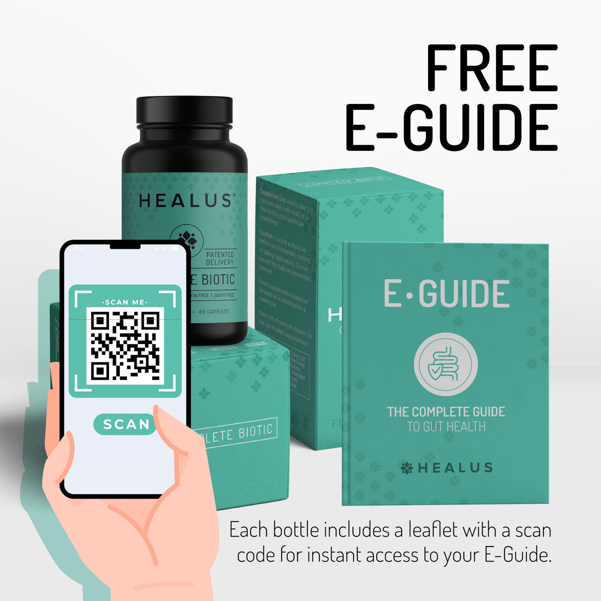 Healus Complete Biotic - Postbiotic Tributyrin Supplement - Postbiotics for Gut Health - Butyrate Gut Health Supplement