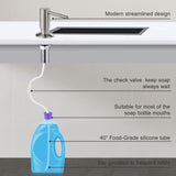 GAGALIFE Kitchen Sink Soap Dispenser - Sink Soap Dispenser Pump with 40" Silicone Extension Tube Kit (Brushed Nickel), Say Goodbye to Frequent Refills G026BN