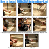2-Pack Butecare Frameless Shower Door Bottom Seal for Glass Doors – Stop Shower Leaks and Create a Water Barrier (3/8” x 39”)