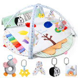 BLF FUN Sensory Baby Play Mat, Montessori Inspired Play Gym Mat for Infants, Machine Washable Activity Mat, Christmas Birthday Gifts for Toddlers 0-6-12-18 Months
