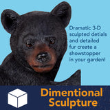 Bits and Pieces – Bear Cub Tree Hugger - Yard Decorations - Adorable Tree Sculpture - Outdoor Decoration - Garden Peeker Yard Art - 13-3/4" x 8"