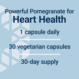 Life Extension Pomegranate Fruit Extract, 500 mg, antioxidant polyphenols for Cardiovascular Health, superfood, Gluten Free, Non-GMO, Vegetarian, 30 Capsules