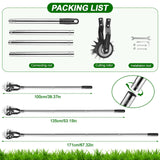 LASTOOLS Wheel Rotary Edger Lawn Tool, Sidewalk 66.7Inch Manual Lawn Edger, Grass Edge Trimmer, Adjustable Stainless Steel Handle with Cushion Grip,Soil,Garden and Yard Tool