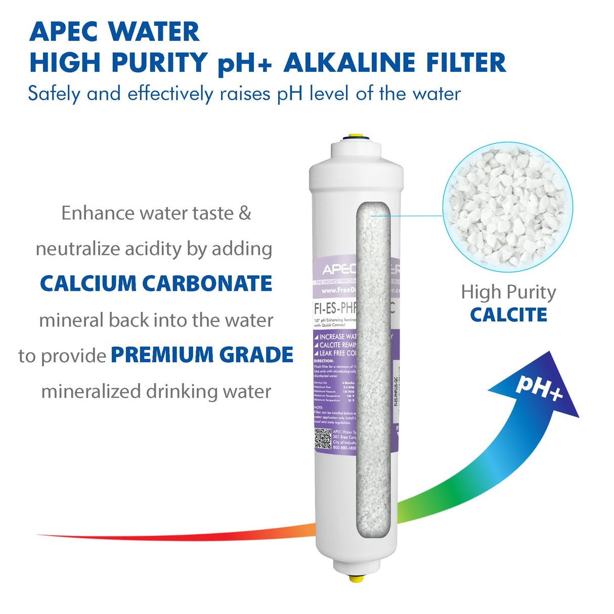 APEC Water Systems FILTER-MAX-ESPH 75 GPD Complete Replacement Filter Set for ESSENCE Series Alkaline Reverse Osmosis Water Filter System