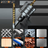 3-3/8" TCT Hole Saw for Hard Metal, Heavy Duty 85mm Tungsten Carbide Tipped Hole Cutter with Spring-Loaded Pilot Drill Bit for Stainless Steel, Metal, Iron, and Plastic.