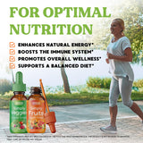Simply Nature's Pledge - Fruit and Vegetable Supplements - Liquid Drops - Made with Whole Food Superfoods, Packed Vitamins & Minerals - Soy Free - Made in The USA