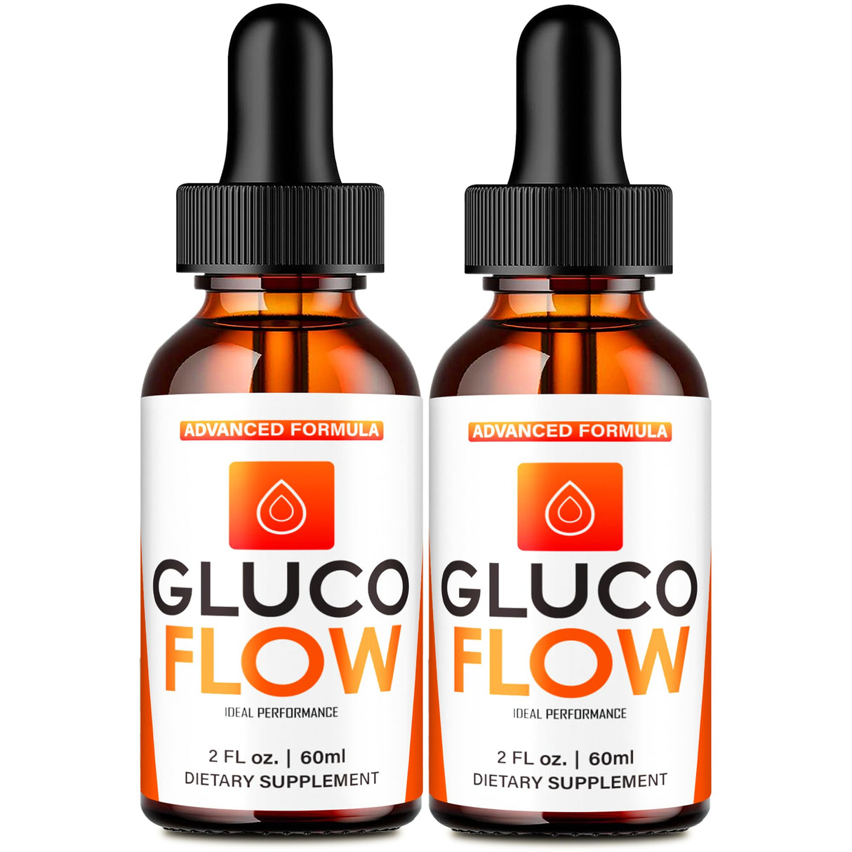 Gluco Flow Drops, GlucoFlow Blood Formula Support Supplement Drops - Maximum Strength, All Natural Healthy Circulation, Stable Levels & Overall Health, Advanced GlucoFlow Droppers Reviews (2 Pack)