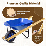 Wheelbarrow Handles Replacement Kit,59'' Wooden Wheel Barrow Parts