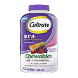Caltrate Chewables 600 Plus D3 Vitamin D and Calcium Supplement, 155 count