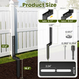 Housolution Fence Post Repair Kit,Separated Fence Post Anchor,1 Pack