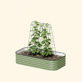 Vego Garden A-Frame Trellis Cucumber Cage for Garden & Pots, Rust-Resistant Tomato Stakes Heavy Gauge Plant Cage Trellis Support for Climbing Vegetables Plants 2 Pack