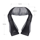 Snailax Cordless Massager - Shiatsu Neck and Shoulder Massager with Heat, Portable, Lumbar, Back Electric Massage Pillow, Christmas Gift