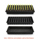 RooTrimmer Deep 72 Cell Seedling Trays, Thick Durable 72 Cell Plug Tray Big Cell Seed Trays for 1020 Flat Trays Germination (10-Pack, 21.25"×11", 2.36" Height, High)