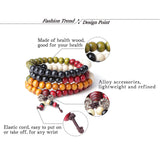 108 Mala Bead Bracelets 8MM Buddhist Prayer Sandalwood Wood Beaded Bracelet