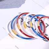FAERLIIRY American Flag Bracelets Glitter Jelly Bangles Bracelets 4th of July Patriotic Bracelets for Women USA Red White Blue Bracelets Independence Day Jewelry Gifts (Patriotic-6PCS)