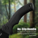 REAT Machete with Saw,16" Heavy Duty Machete with Sheath, Dual-Purpose Hunting Knife for Chopping and Sawing,Ergonomic No-Slip Handle,Machetes for Yard Work,Cutting Trees,Bushcraft,Gifts for Men,Women