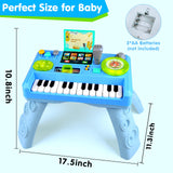 Thremhoo Baby DJ Table Musical Piano Toys for Toddlers with Music & Light