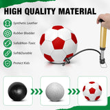 yasuwekik 2 Pack Operation Christmas Deflated Soccer Ball with Pump for Child Size 3,Size 4,Size 5 (Color, Size 4)