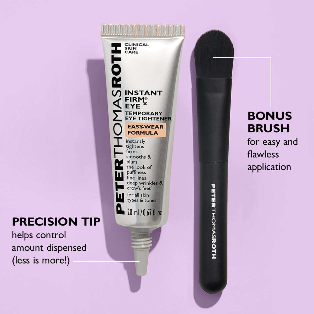 Peter Thomas Roth | Instant FIRMx® Eye Temporary Eye Tightener Easy-Wear Formula | For Firming Under-Eye Bags & Wrinkles