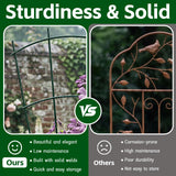 Thealyn 24" Metal Plant Trellis, Climbing Plant Support, 4 Pack (Green)