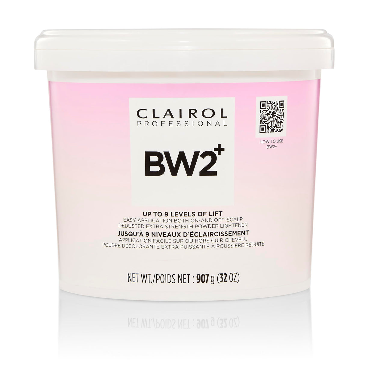 Clairol Professional BW2+ Dedusted Extra Strength Powder Lightener for Hair Highlights, 32 oz.
