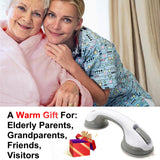 NL'AAHCÉ Grab Bars for Shower Heavy-Duty (2Pack) 12-Inch ADA Compliant Grab Bar for Seniors Shower Handles for Elderly Suction Handicap Safety Handrail for Bathroom Bathtubs Toilet Tiles Glass