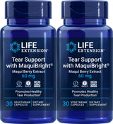 Life Extension Tear Support with MaquiBright 60 mg, 30 Vegetarian Capsules (Pack of 2)